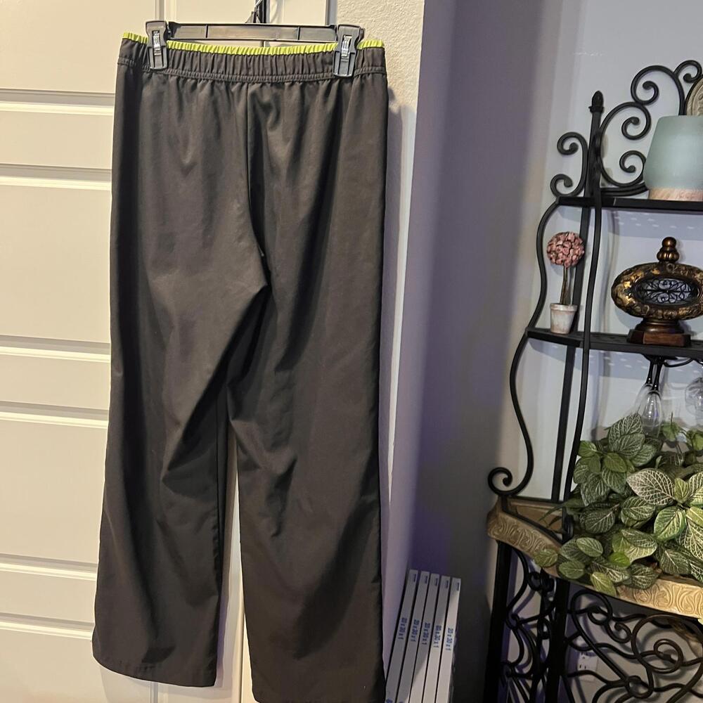 Men's Black Casual Pants with Side Stripe